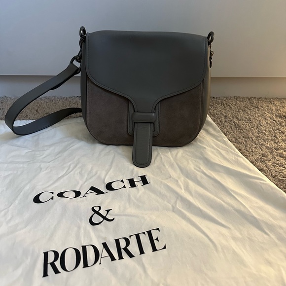 Coach x Rodarte Leather Saddle / Postman Bag in grey - Picture 1 of 4